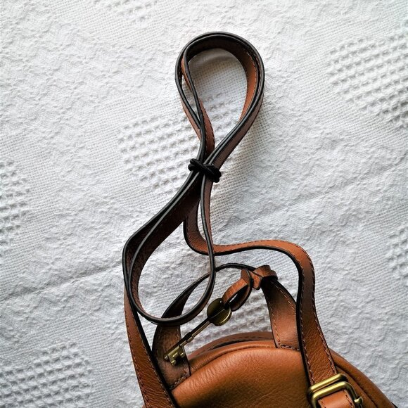 Brand New Fossil Megan Patchwork Mini Leather Backpack - Picture 8 of 10